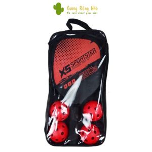 Bộ 2 Vợt Chơi Bóng Pickleball Siêu Nhẹ Tặng Kèm Túi Đựng Và 4 Quả Bóng Chuyên Nghiệp Bền Đẹp Chắc Tay