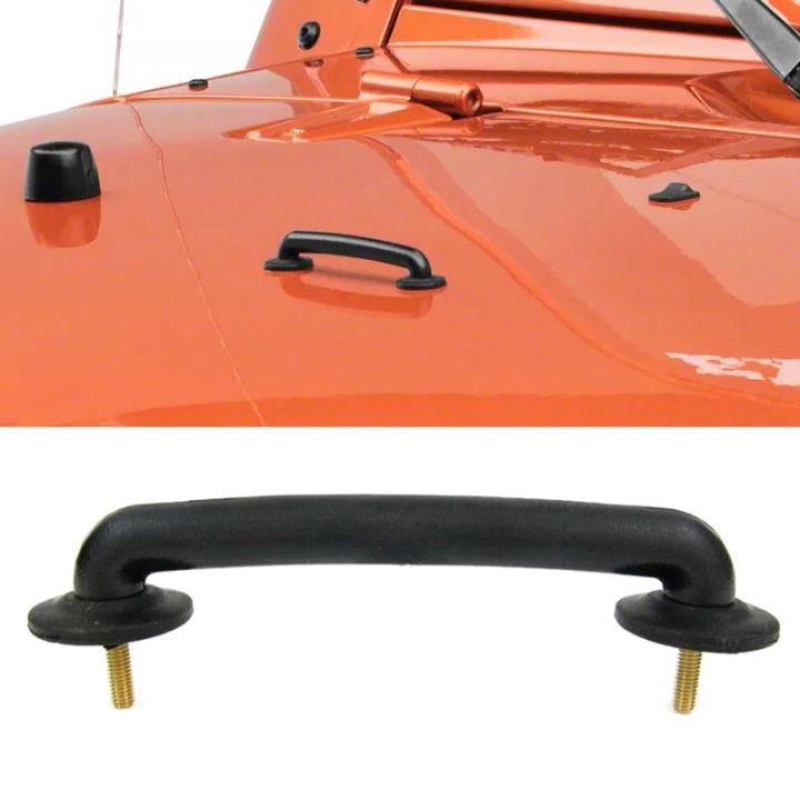 Windshield Hold Down Black Compatible With Wrangler JK And TJ Models
