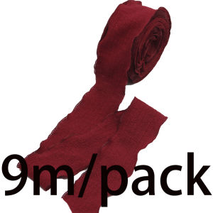 9 meters/roll 40mm wide lace lotus leaf pleated ribbon wavy edge fishtail yarn ribbon flower cake decoration festival party gift packaging decoration linen