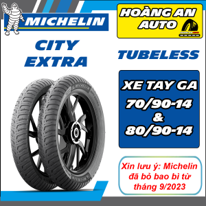 (CITY EXTRA CHO TAY GA - GIÁ 1 CẶP) Các cặp vỏ lốp xe Michelin City Extra gai mới nhất cho Airblade Vario Vision Click... size 70/90-14 80/90-14 và 90/90-14 vỏ ko ruột - giá 1 cặp.