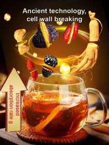 Nourish Nutritional Tea health tea Quality Raw Materials Stay up late to restore nourishment Nutrientrich Health and safety Ginseng Lycium Chinense and Six Treasures Tea