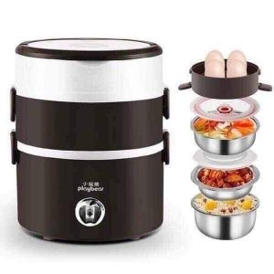 HỘP CƠM CẶP LỒNG CƠM HÂM NÓNG CẮM ĐIỆN 3 TẦNG Vuadienmay