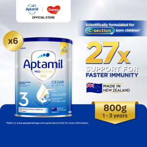 [Bundle of 6] Aptamil Profutura KID Cesarbiotik Growing Up Milk Stage 3 (800g) (also suitable for C-section born children)