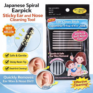 💥BUY 1 FREE 1🔥【Easily Remove Earwax】Disposable Adhesive Ear Sticks For Ear And Nose Cleaning Easily Remove Dirt And Debris Strong Adhesive Spiral Ear Cleaner✨一次性粘耳棒耳鼻清洁棒✨360° Adsorption Earwax Safe For Children Spiral Cleaning Stick