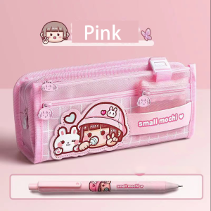 5 Layered Stationery Pouch Small Mochi Pen Box Multifunction Penci Bag Large Capacity Pen Bag Ins for School Girls