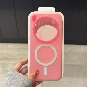 Skin Feel Jelly 2 IN 1 For Magsafe Phone Case For VIVO X300 X200s X100 Pro Mini Ultra Magnetic Candy PC Hard Shockproof Cover