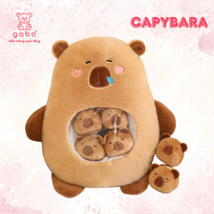 gấᴜ Bông Capybara nhỏ trong Gói Snack đồ chơi Capybara gối ôm bé hình thú quà tặng sinh nhật cute