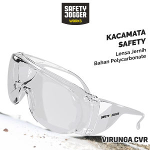 Kacamata Kerja Safety Jogger Virunga Cover Pelindung Mata Dari Debu Kacamata Proyek Anti Debu