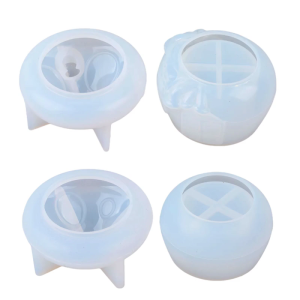 3D Mushroom House Resin Jar Silicone Molds for Epoxy Resin Holder Storage Jar Home Decoration Epoxy Resin Molds