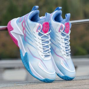 Hot Sale Men Fashion Mesh Breathable Basketball Shoes Sports Sneakers Comfortable High Top Outdoors Casual Black Rubber Shoes For Men On Sale