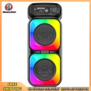 Winnereco Bluetooth Karaoke Machine with Microphone Portable Speaker for Party Outdoor Travel and Camping