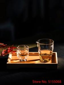 Japanese Irregular Art Whisky Glasses 70ml Shot Glass Frosted Color Crystal Dassai Sake Cups Rhum Beer Small Wine Tumbler