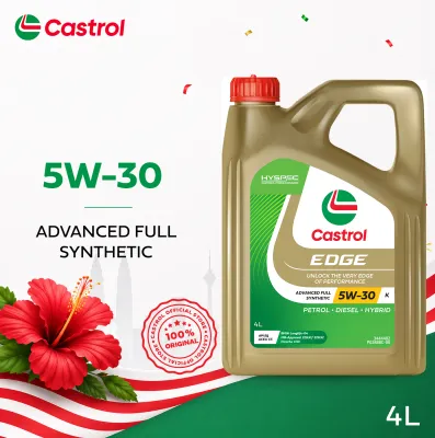 Castrol EDGE 5W-30 (4L) Fully Synthetic Engine Oil API SQ ACEA C3 for Petrol Diesel and Hybrid Vehicles