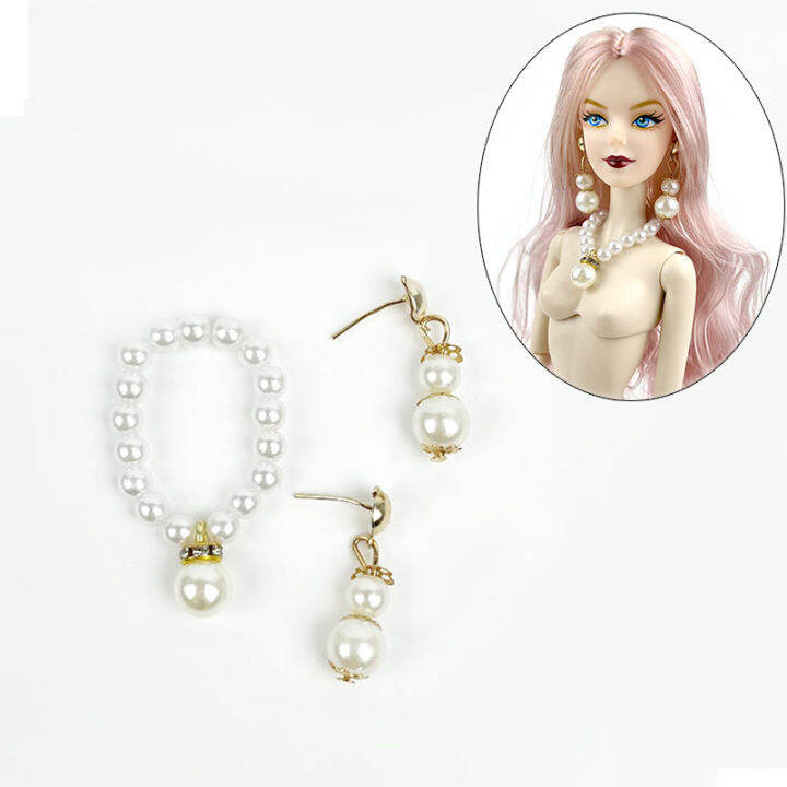 1 6 Doll Accessories Imitation Pearl Jewelry Necklace For Barbie