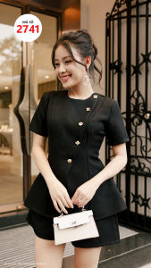🌷 MyDu Shop | MS 2741 – Set Bộ Áo + Quần Ngắn Kết 5 Nút – Năng Động & Gọn Gàng 🌷