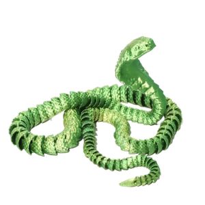 RGFV Nhiều màu Rắn in 3D 30/45/60cm Thực tế Mô hình mô phỏng động vật Trang trí năm mới Mô phỏng Mô hình in 3D Đồ trang trí để bàn