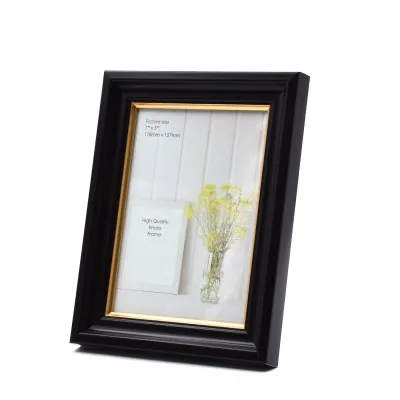 Black Wooden Frame with Gold Lining | Photo Frame | Picture Frame | 5R - S8R
