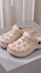 Women Slip‑on Clog Tsinelas Pambahay Soft EVA Hole Sandals