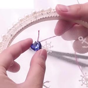WH Heart Shape 10mm 12mm Shiny Crystal Rhinestone DIY Sew On Rhinestones Clothing Garment Accessories