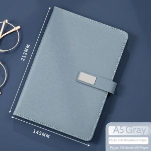 Business Soft Leather Thick Notebook Notepad Meeting Diary Record Book Dolly Paper Office Notebook