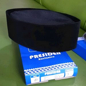 PECI KOPIAH HITAM POLOS FULL AC SONGKOK PRIA DEWASA TINGGI 9CM BAHAN BELUDRU PREMIUM NASIONAL