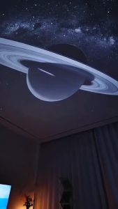 Galaxy Projector Light Starry Night Lamp USB Rotating Nebula Moon Projection For Bedroom Ceiling