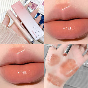 Jelly Solid Lip Gloss Cute Hydrating Mirror Red Brown Lipstick Clear Moisturizing Lips Tint Nature Nude Lip Makeup Cosmetics