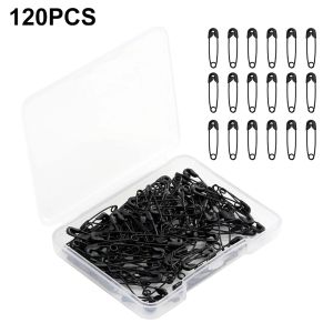 เข็มกลัดพร้อมกับกล่องเก็บของ19มม. 120ชิ้นเบ็ดตกปลาเรืองแสงล็อครักษาความปลอดภัยรายวันขนาดเล็ก