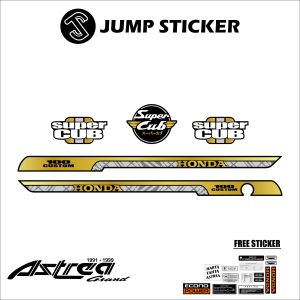 Stiker Striping Astrea Grand - Bulus 1991 - 1999 grafis variasi 004