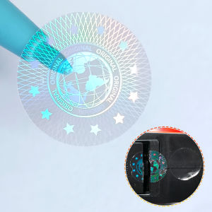 Round  Hologram Tamper Proof Stickers Security Labels Warranty Void Stickers Tamper evident Seal Holographic Stickers(2cmSilver)