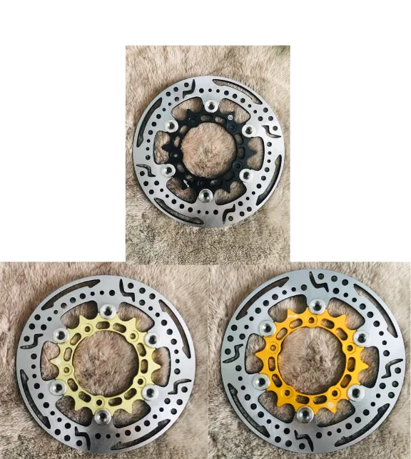 Đĩa kiểu 5 lỗ gắn cho vario 150 mẫu hoa văn [3 màu Đen- vàng-vàng nhạt ...