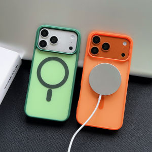 c Matte Case for iPhone 17 Pro Max Air 16 15 14 Plus 13 12 11 Translucent For Magsafe Shockproof Acrylic Hard Back Cover
