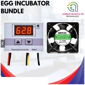 Egg Incubator Bundle / Thermostat + Blower Fan 220V / Temperature / Fan + Incubator w3001/allan/exhaust fan/humidity/thermostat/w3002/stc1000/incubator kit/xh-w3001