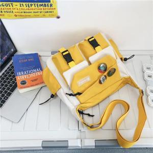 Messenger Bag Men Japanese Style Street Wear Large-Capacity Shoulder Bag Casual Student Canvas Bag