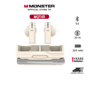 Monster MQT45 5.4 TWS หูฟังบลูทูธ หูฟัง ไร้สาย ลดเสียง สวมใส่สบาย พร้อมไมโครโฟน HiFi