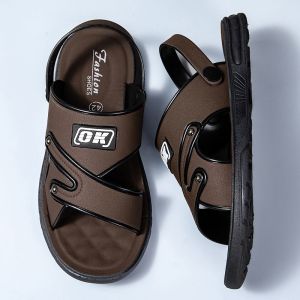 Mens protective character-anti-scent sliding unless wearing double sandals walking beach style shoes