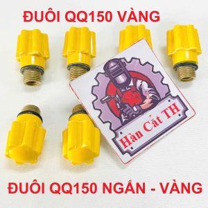 Đuôi súng hàn tig QQ150 Vàng Loại Ngắn Chuôi tig vàng dùng cho súng hàn tig QQ150