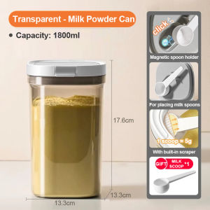 2400/1800/1200/800ML Milk Storage Container Baby Milk Powder Airtight Container Box with Scoop&Scraper