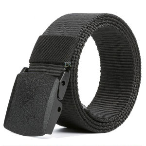Ikat Pinggang Sabuk Wanita atau Pria Anti Metal Detector and Xray Gesper HItam Panjang 120cm Sabuk Fashion Sekolah Kualitas Import Kain Kanvas Ikat Pinggang Sekolah Kerja Kantoran