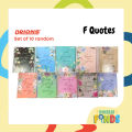 Orions F QUOTES SPIRAL Notebook W/Plastic Jacket 80lvs- Set of 3, 6, 10. 