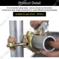 Construction Clamp Rigid / Swivel Scaffolding Clamps Connector Staging Platform Rotatable GI Pipe Clamp. 