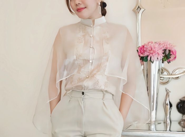 MODERN FILIPINIANA BUTTERFLY TOP BARONG FOR WOMEN Lazada PH