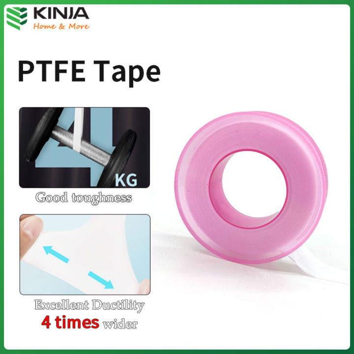 KINJA Teflon Tape ptfe tape leak seal tape for Plumbers Sealant Tape for Leak Water（17mm X 15M