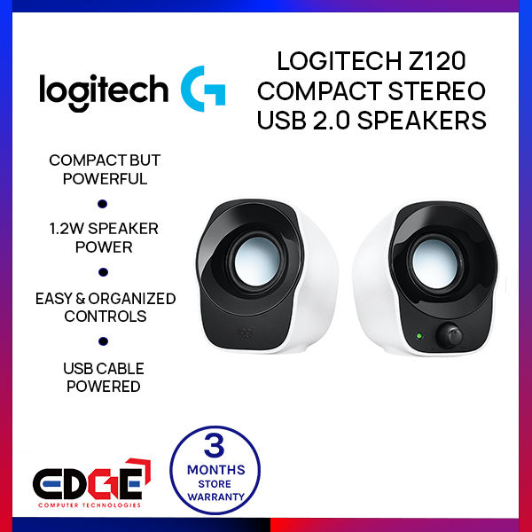 Z120 LOGITECH Z120 Compact Stereo USB 2.0 Speakers | Lazada PH