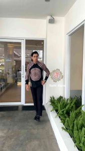 Batik Pria Slimfit Lengan Panjang baju batik pria lengan panjang mewah baju batik Premium SBA 04
