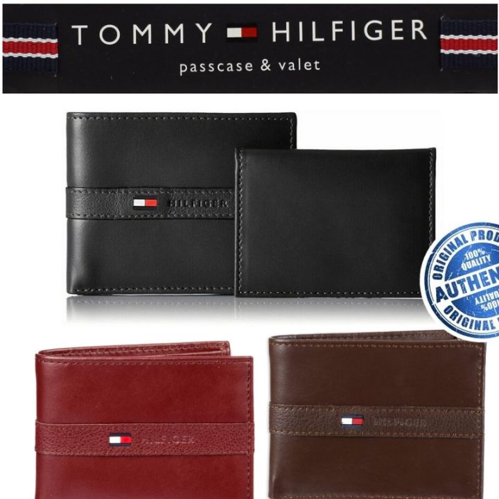 Tommy hilfiger men's ranger store leather passcase wallet