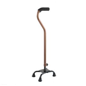 【Local shipment】Aluminium alloy Height Adjustable Light Weight Quad Cane Tongkat 4 Kaki Stick Quadcane STABLE NON-SLIP PORTABLE CONVENIENT FOR ELDERLY SUPPORT WALKING Boleh Lipat Getah tongkat walking stick