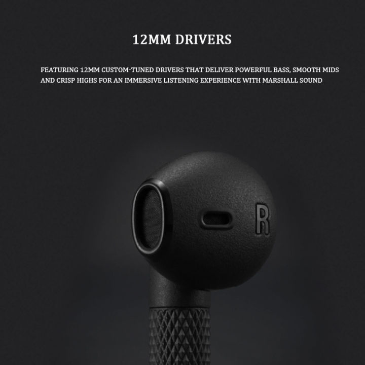 Marshall%20Minor%20III%20Earbuds%20Marshall%20Wireless%20Bluetooth%20Earphones%20Waterproof%20Sports%20Earbuds%20for%20IOS/Android%20Bluetooth%20Headset%2020%20Hours%20of%20Battery%20Life%20Marshall%20Earphones%20Original%20-%20Image%204