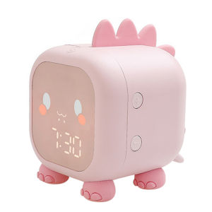 Kids Digital Alarm Clock Time Temperature Display Sound Control Snoozing Function Wake Up Light Clock for Bedside Boys Girls