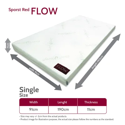 SweetDream - Sporst Red Series - Flow - (Cutting Foam Mattress) - Tilam